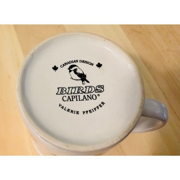 Days of the Week Bird Mug. Valerie Pfeiffer Design Porcelain Capilano - Picture 6 of 6